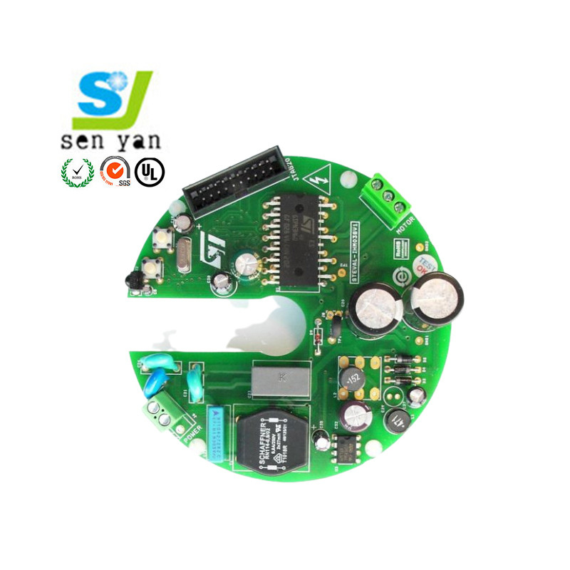 1.6mm Double Layer PCB Board Fan Controller PCB Green Solder Mask